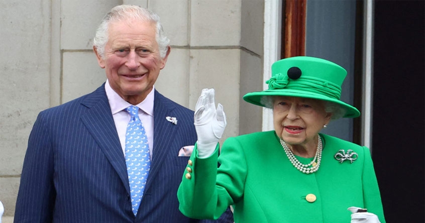 king charles III with Queen Elizabeth II