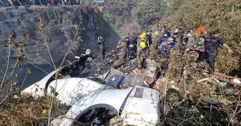 Aircraft crash at Pokhara Airport in Nepal