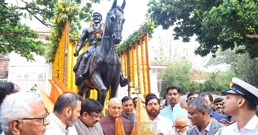 shivaji-maharaj-statue-kupwada-unveiled-by-governor - Abhijeet Bharat