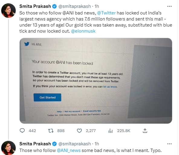 Smita Prakash Tweet