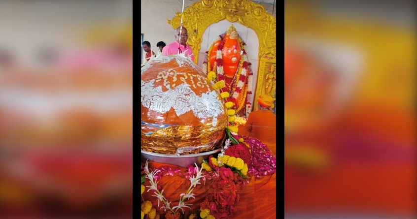 Distribution of 101 kg of Bundi Ladu and organization of Maha Aarti in Panchmukhi Hanuman Temple - Abhjeet Bharat