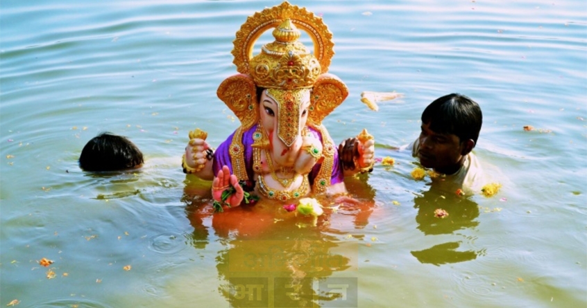 surabardi-lake-environmental-measures-for-ganesh-immersion - Abhijeet Bharat