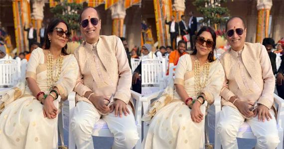 Vipul Amritlal Shah and Shefali Shah participated in Ram Temple Pran Pratistha Mahotsav