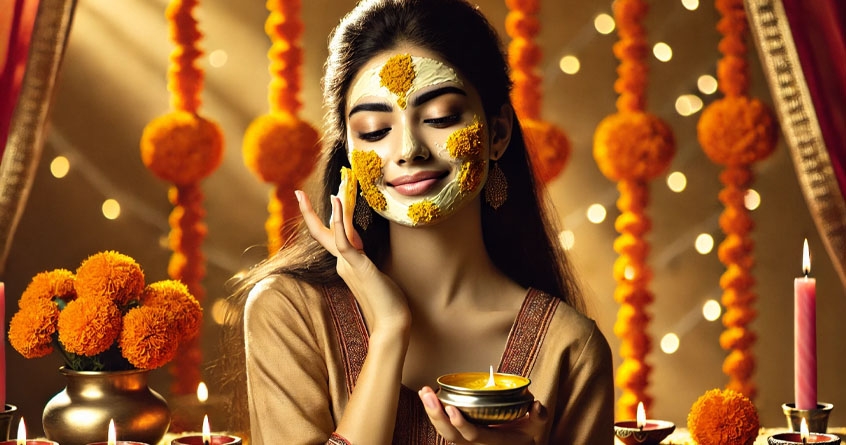 Instant glow mask to brighten up your face on Diwali