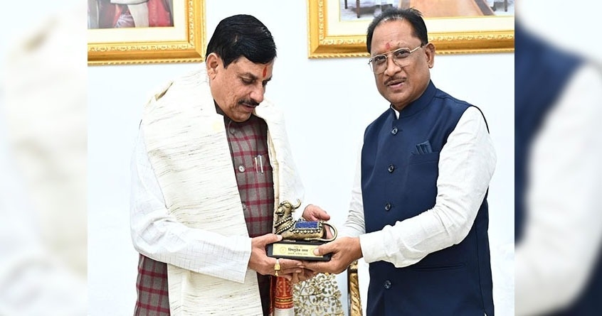 Vishnu Dev Sai and MP Chief Minister Dr Mohan Yadavs meeting