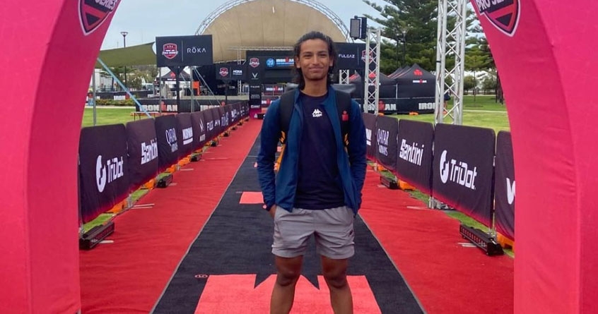 Daksh Khante from Nagpur participates in Ironman race