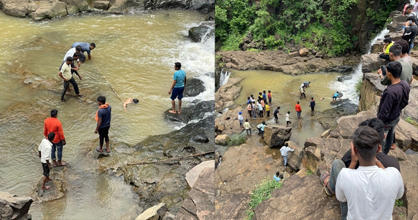Tragic Death of Youngster in kukdi khapa waterfall