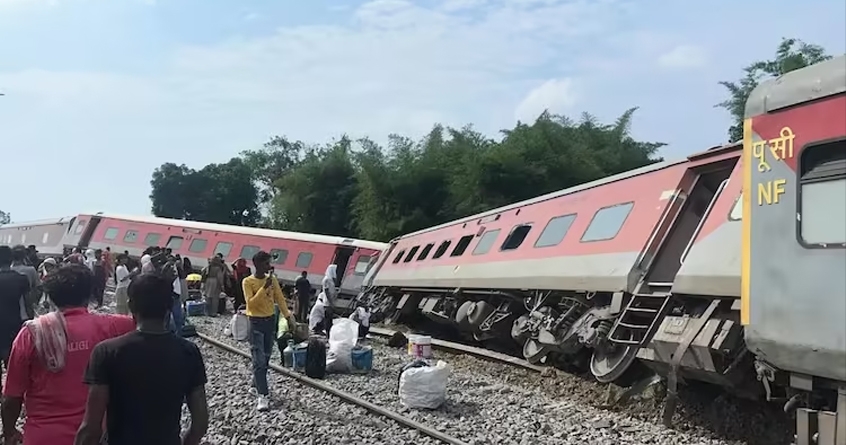 Chandigarh Dibrugarh Express derailed