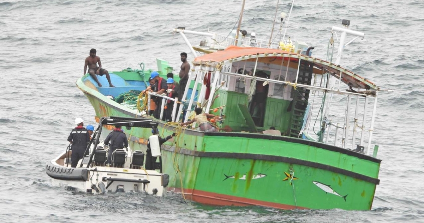 Indian Coast Guard rescues Indian fishing boat