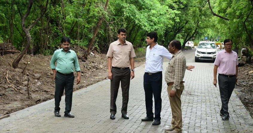 NMC commissioner inspected the roads of VNIT