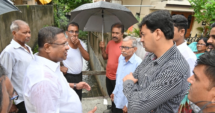 Commissioner inspected the Jambudeep drain