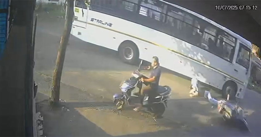 hit by a speeding bus at Kharbi Nagpur