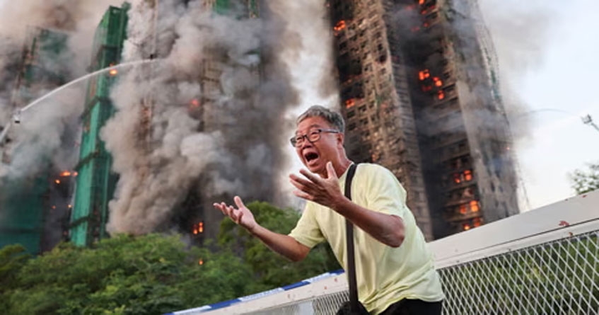 Massive fire in Hong Kong