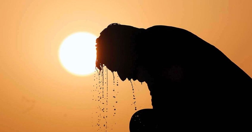 Temperature rises