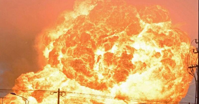 Massive explosion