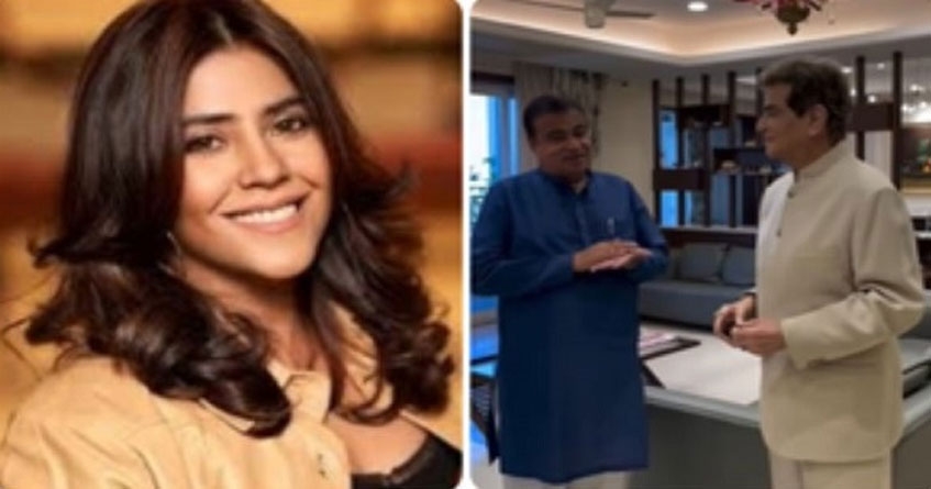 Ekta Kapoor Nitin Gadkari