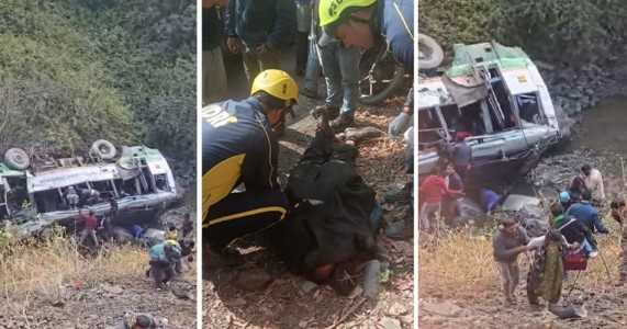 उत्तराखंडमध्ये बस दरीत कोसळली; तिघांचा मृत्यू, ३० हून अधिक प्रवासी जखमी