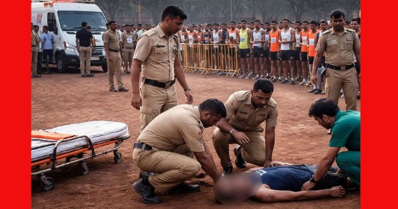 मैदानावरच थांबला श्वास; पोलिस भरतीच्या धावण्यात २३ वर्षीय तरुणाचा दुर्दैवी मृत्यू, पुण्यात हळहळ!