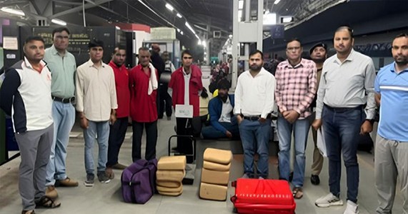 नागपूर रेल्वे स्थानकावर आरपीएफची कारवाई; 3.72 लाखांचा गांजा जप्त, एक जण अटकेत