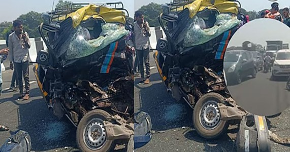 कल्याण–अहिल्यानगर मार्गावर भीषण धडक; आठ जणांचा जागीच मृत्यू, अनेक जखमी