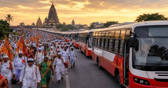 आषाढी वारीसाठी एसटीची जय्यत तयारी; विठ्ठल भक्तांच्या सेवेत ५,५०० विशेष बसेस धावणार