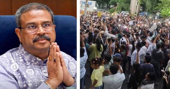 धर्मेंद्र प्रधानांचा राजीनामा; नागपूरच्या संविधान चौकात विद्यार्थ्यांचा जल्लोष