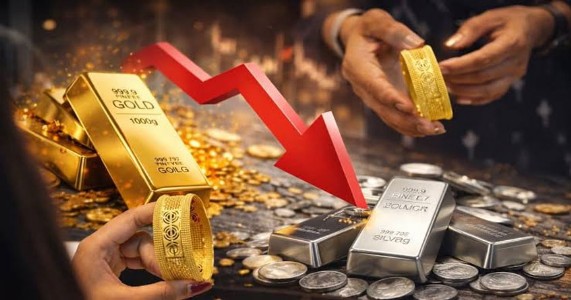 सोन्या-चांदीच्या दरात मोठी घसरण; ग्राहकांना दिलासा, जाणून घ्या आजचे भाव
