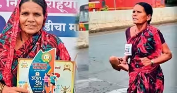जिद्दीला सलाम...लेकींच्या शिक्षणासाठी आईची अनवाणी झेप; ४७ वर्षीय रमाबाईंनी मॅरेथॉन जिंकली!